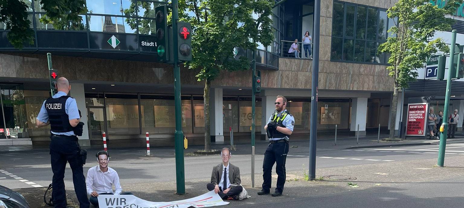 Blockade der Letzten Generation in Leverkusen aufgelöst