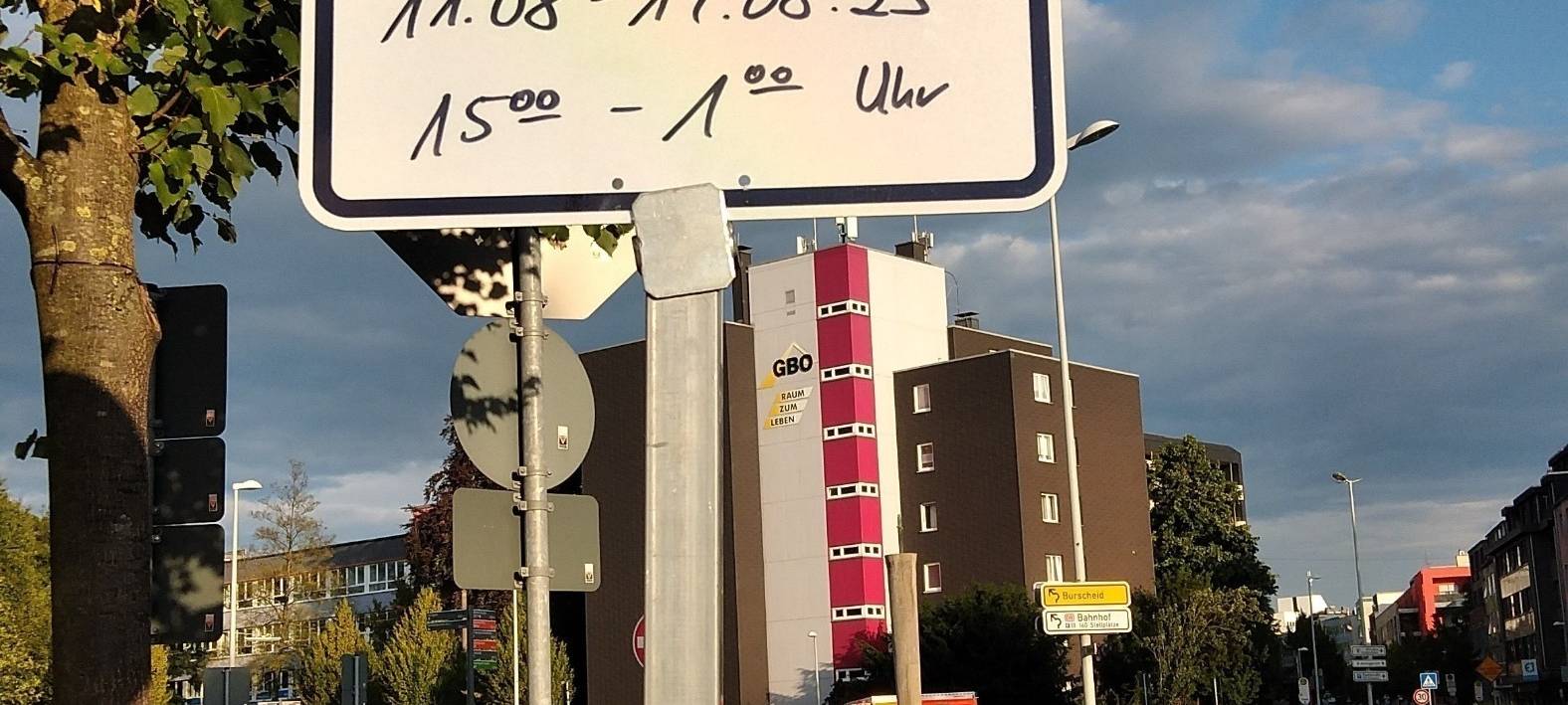 Verkehrsführung rund um die Leverkusener Bierbörse