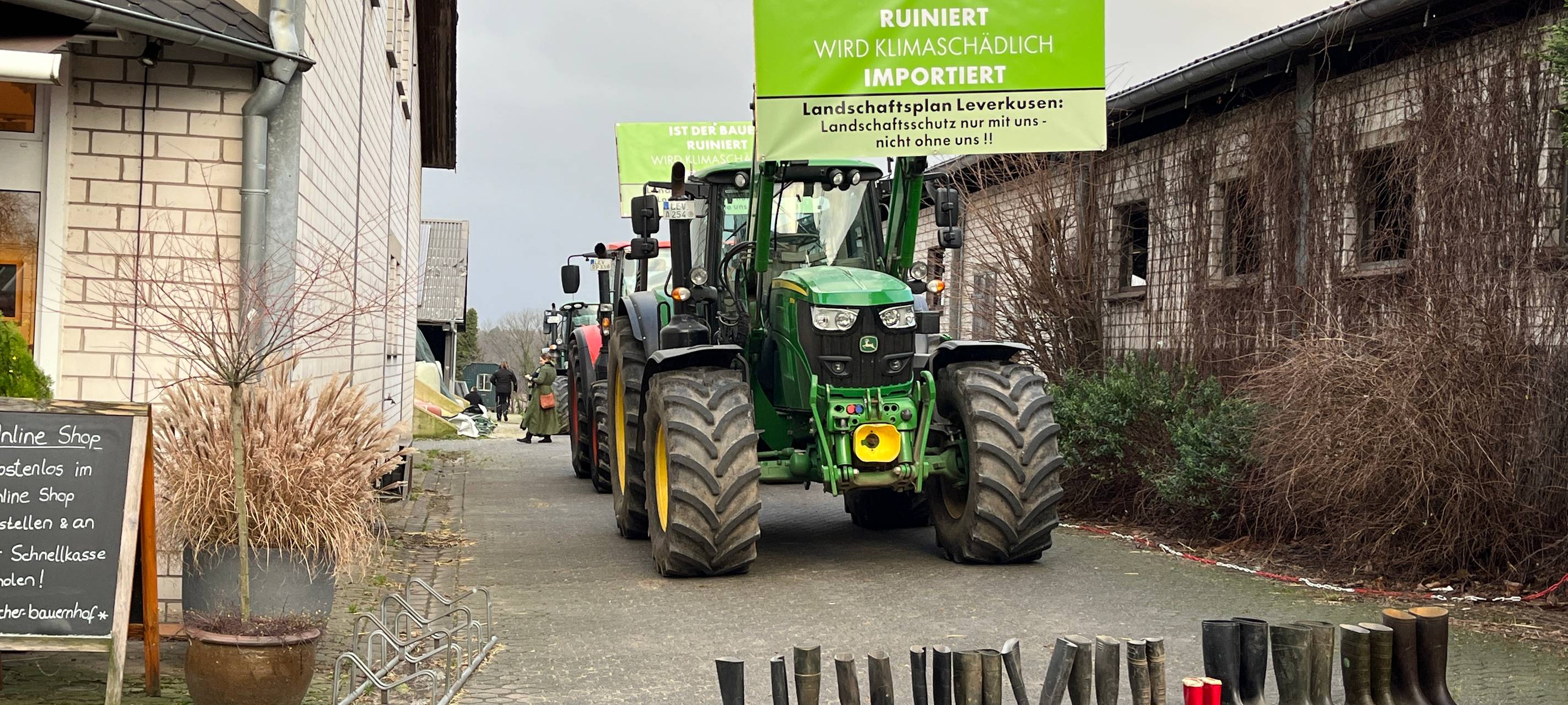 Bauernproteste in Leverkusen: bald Gespräche mit der Politik