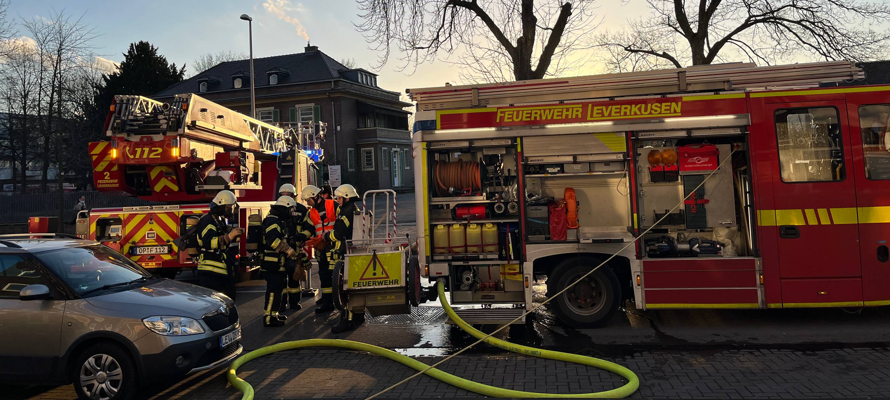 Kellerbrand in Leverkusen-Opladen