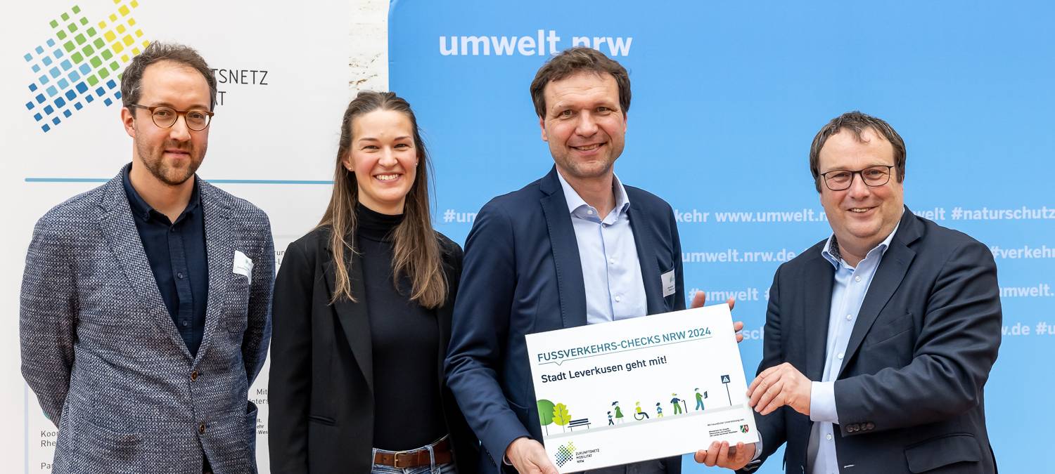 Fußverkehrs-Check in Leverkusen