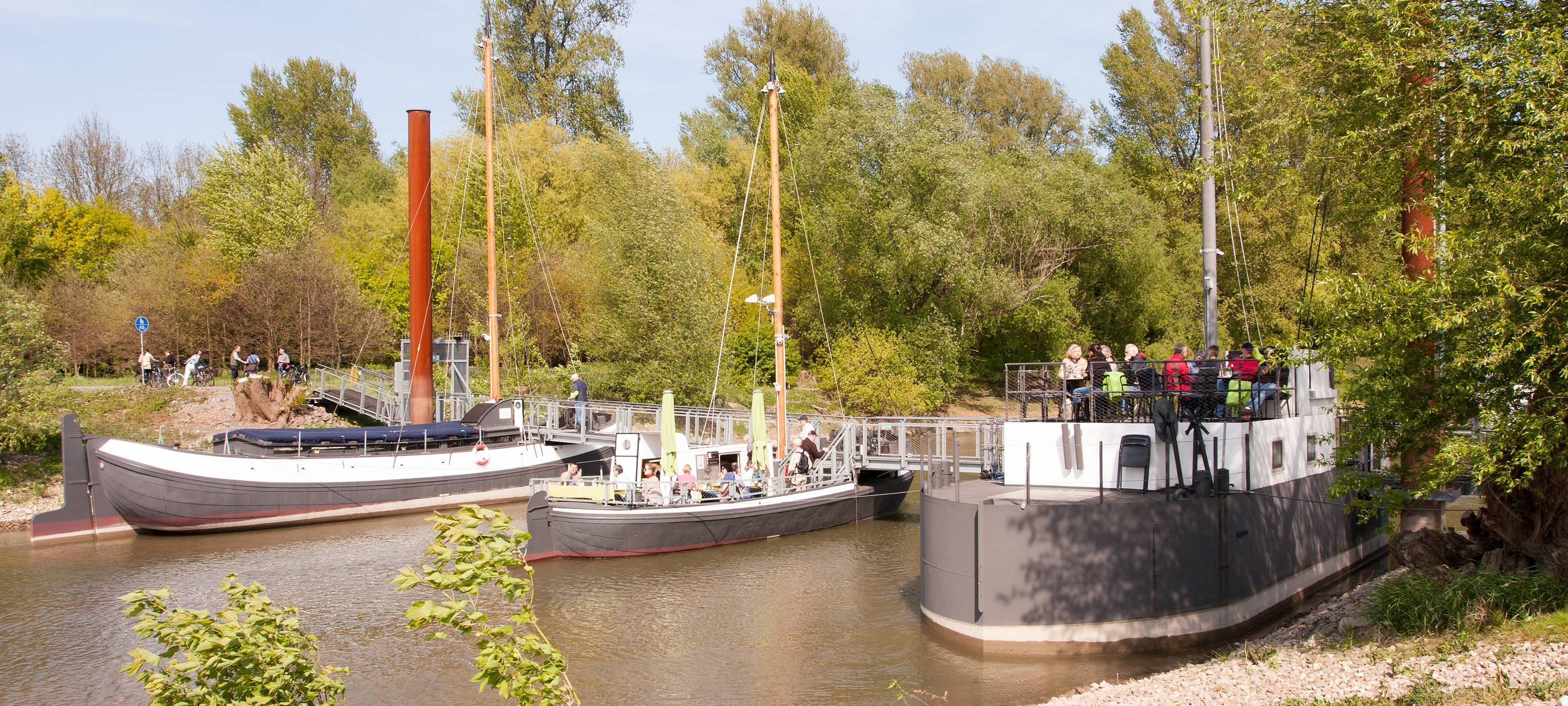 Schiffsbrücke - wieder super besucht