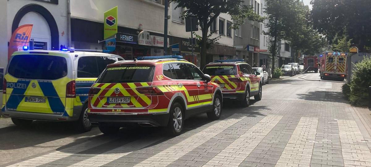 Dachstuhlbrand in Leverkusen-Wiesdorf