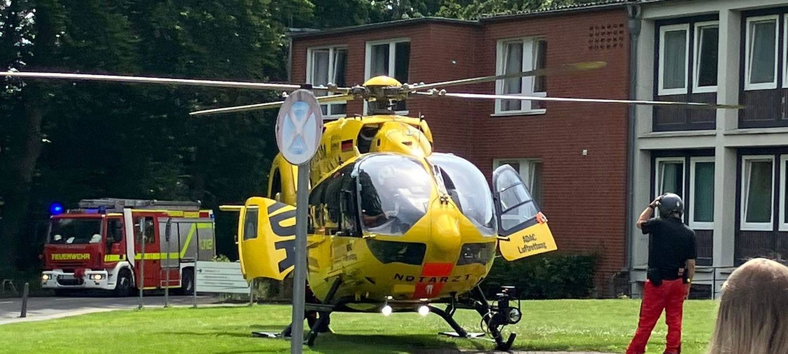 Leverkusen: Lebensrettender Einsatz mit Hubschrauber