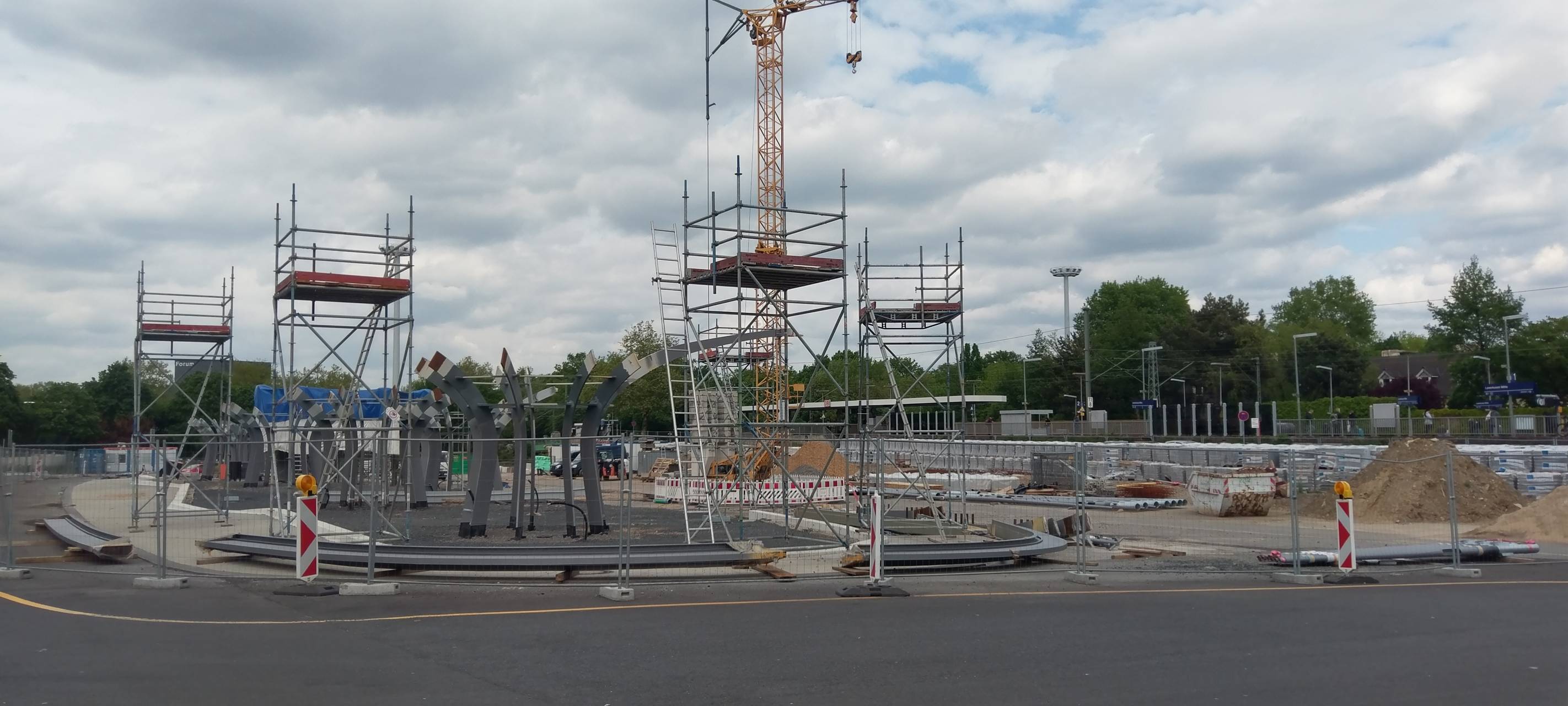 Busbahnhof, Wiesdorf, Baustelle, Leverkusen