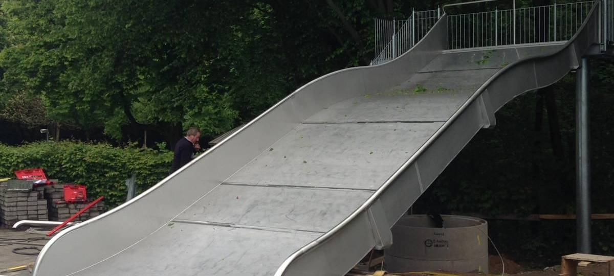 Neue Rutsche für's Freibad Wiembachtal