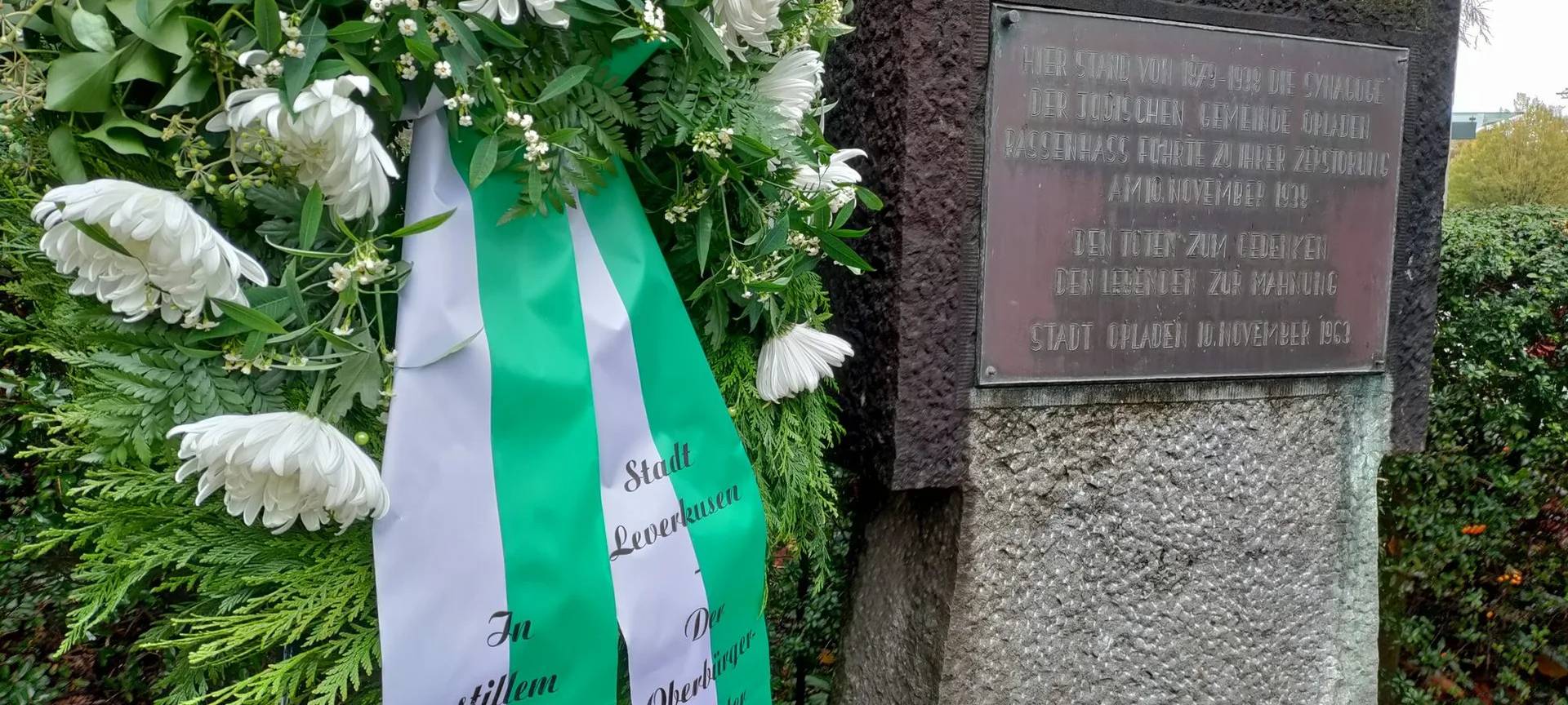 Leverkusen: Gedenkstunde für Opfer der Reichspogromnacht