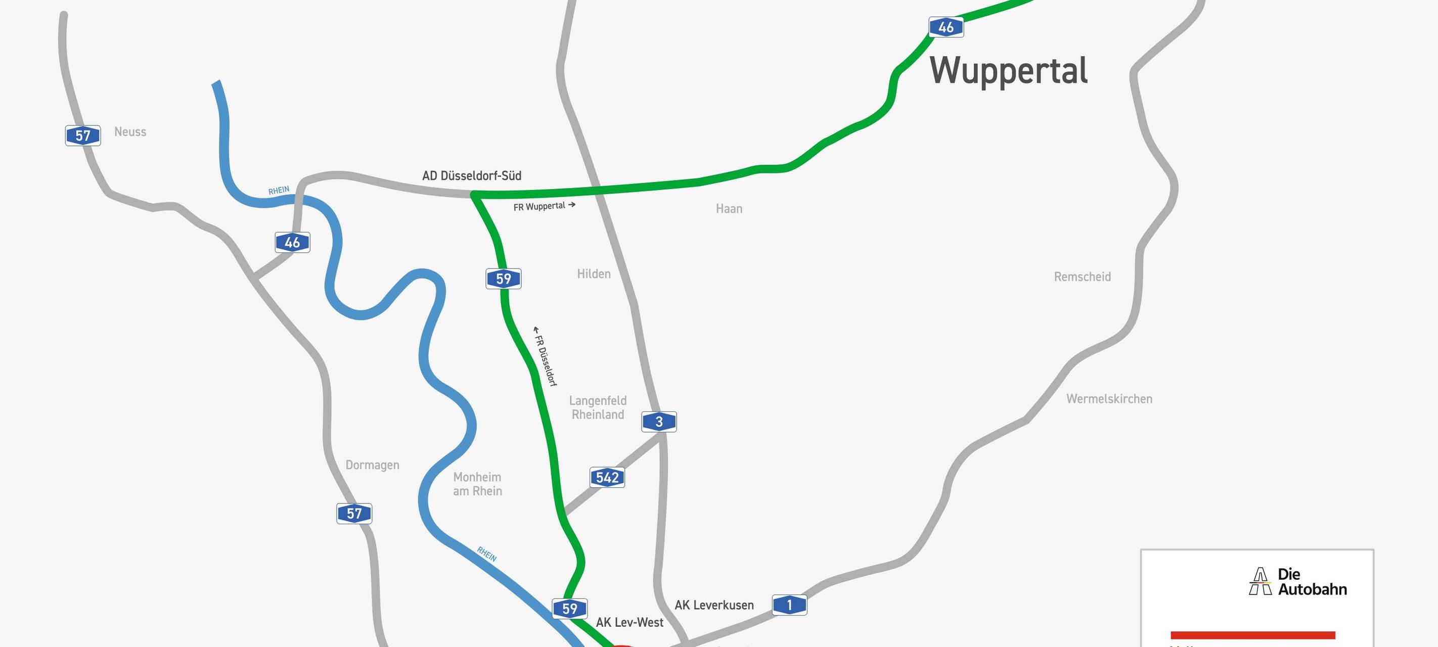 Sperrungen rund um Leverkusen: Arbeiten auf A1