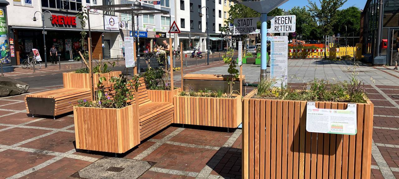 "Regen retten, Stadt begrünen" lernen in Leverkusen