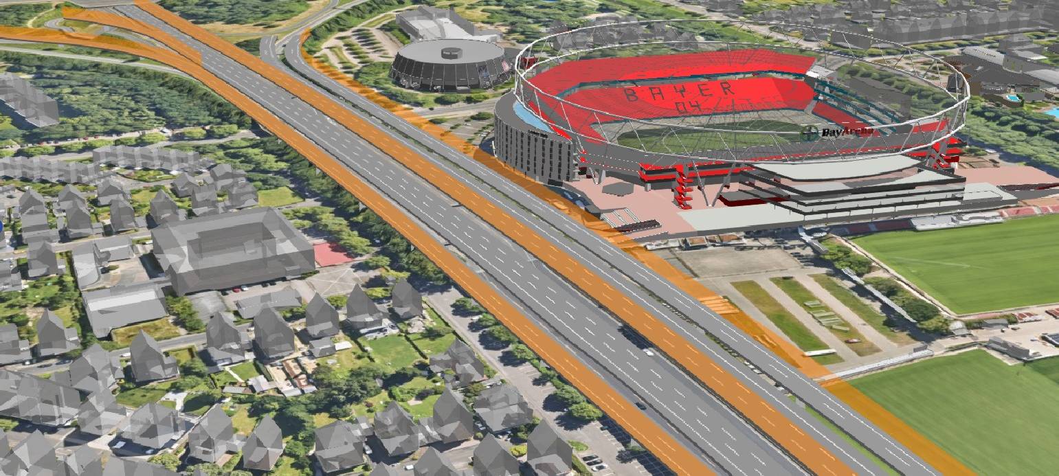 Mega-Stelze in Leverkusen: Neues 3D-Modell online