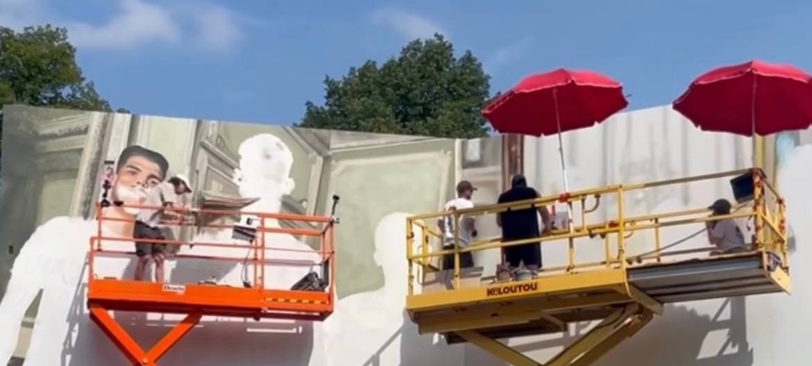 Graffiti-Werbung für Bayer 04 in Leverkusen muss weg