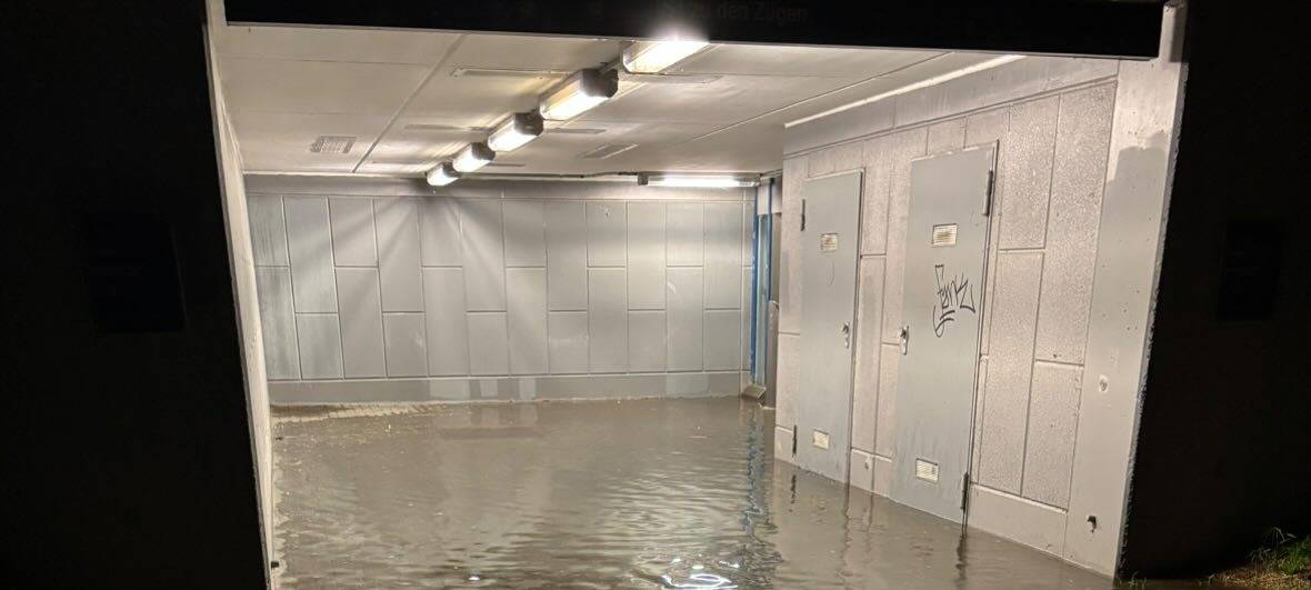 Starkregen in Leverkusen: Unwetterwarnung aufgelöst