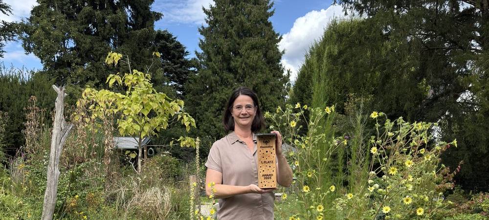 Naturschutz: Leverkusener Garten mit Award ausgezeichnet
