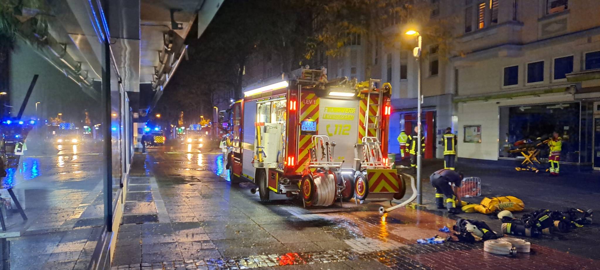 Leverkusen: Feuerwehreinsatz in Wiesdorf