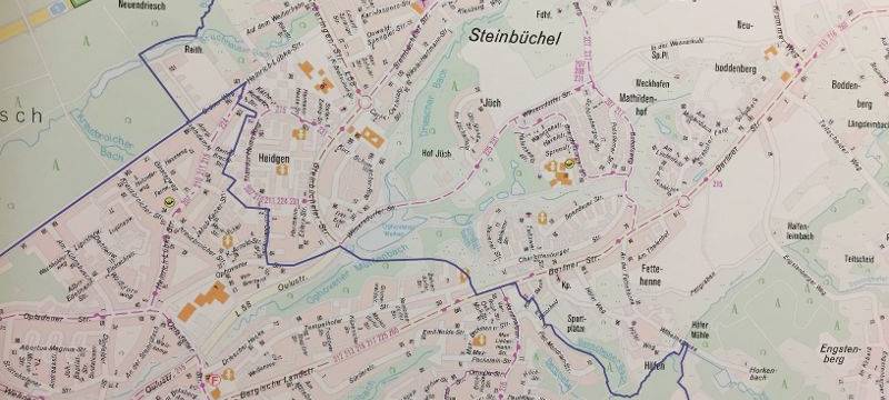 Steinbüchel, Schlebusch, Stadtplan, Stadtplanung, Straßenplan, Investitionen, Stadtbezirk 3, Stadtbezirke