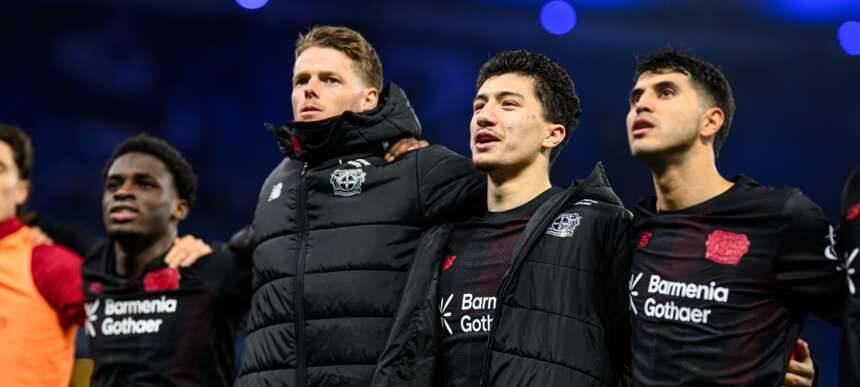 Nach dem Sieg: Bayer 04 Leverkusen guter Dinge