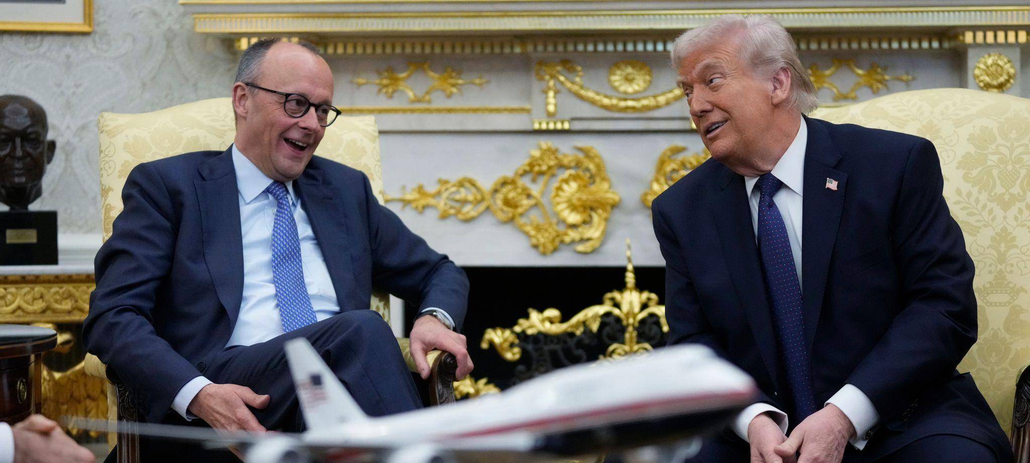 US-Präsident Trump empfängt Bundeskanzler Merz