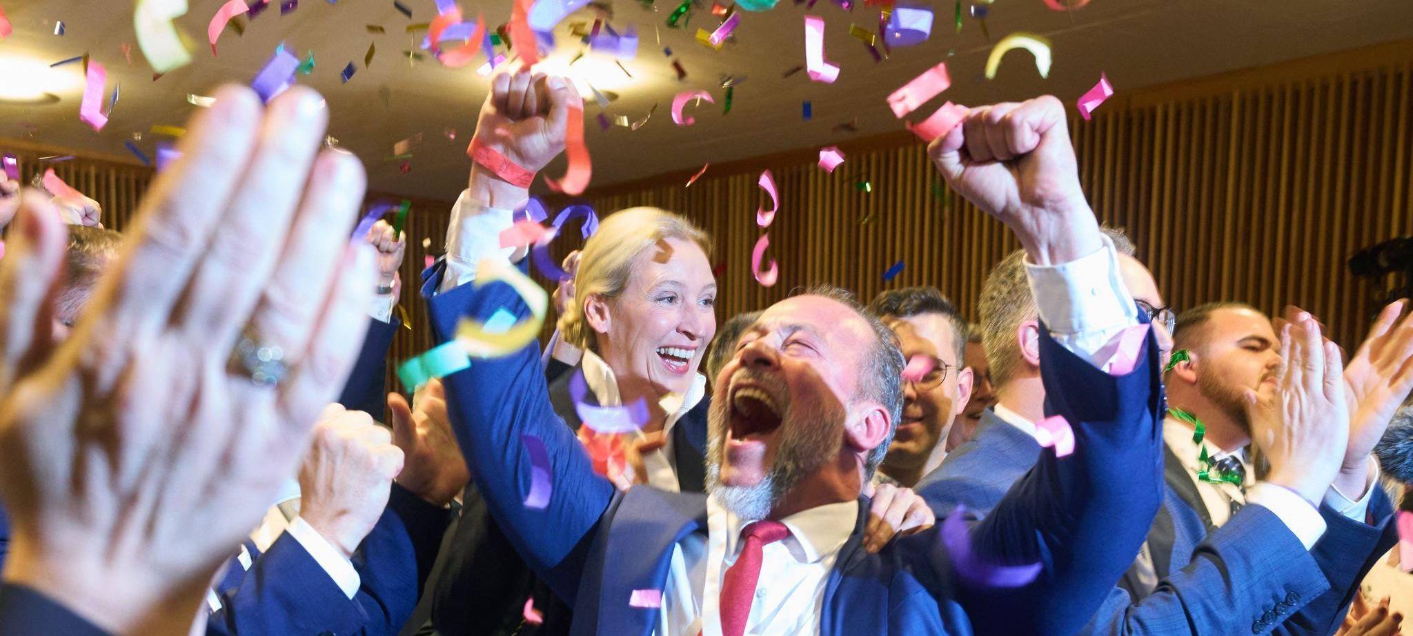 AfD-Jubel nach Landtagswahl in Rheinland-Pfalz