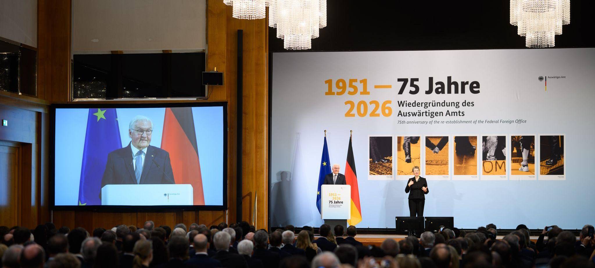 75 Jahre Wiedergründung des Auswärtigen Amtes