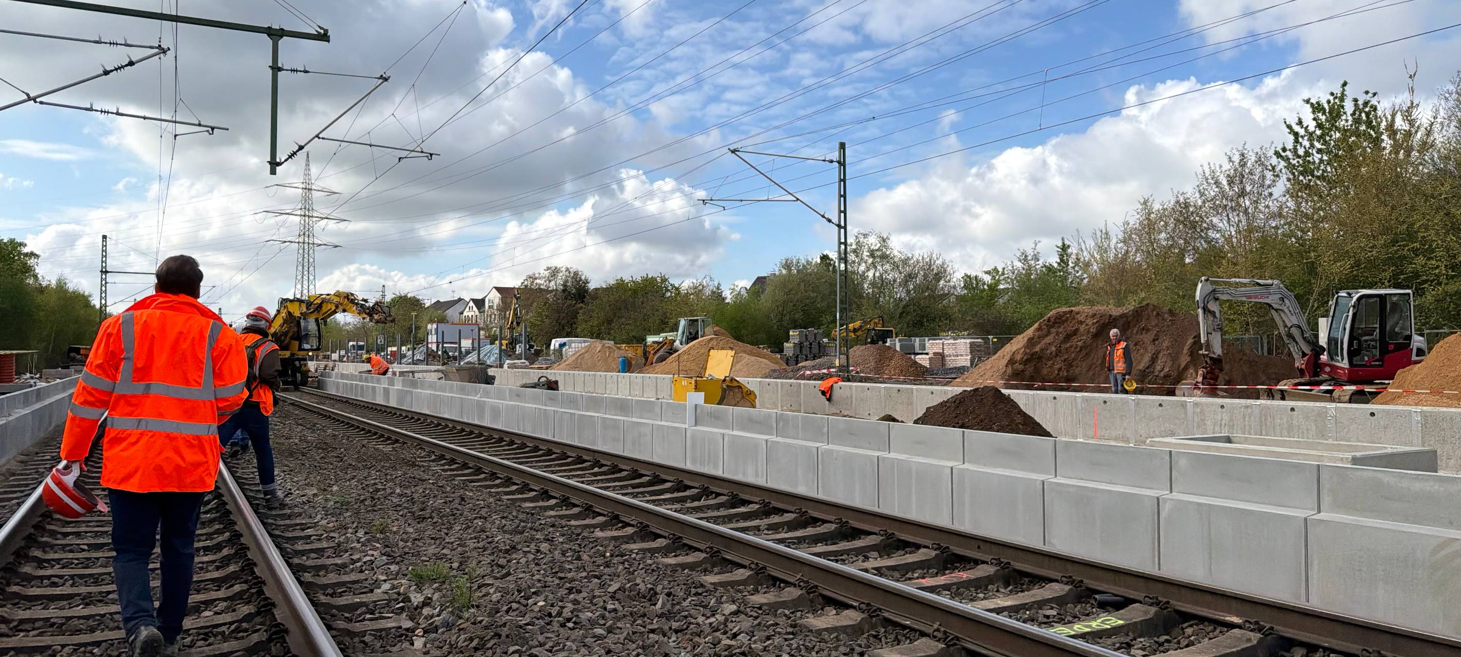 Leverkusen: Bahn-Bauarbeiten im Zeitplan