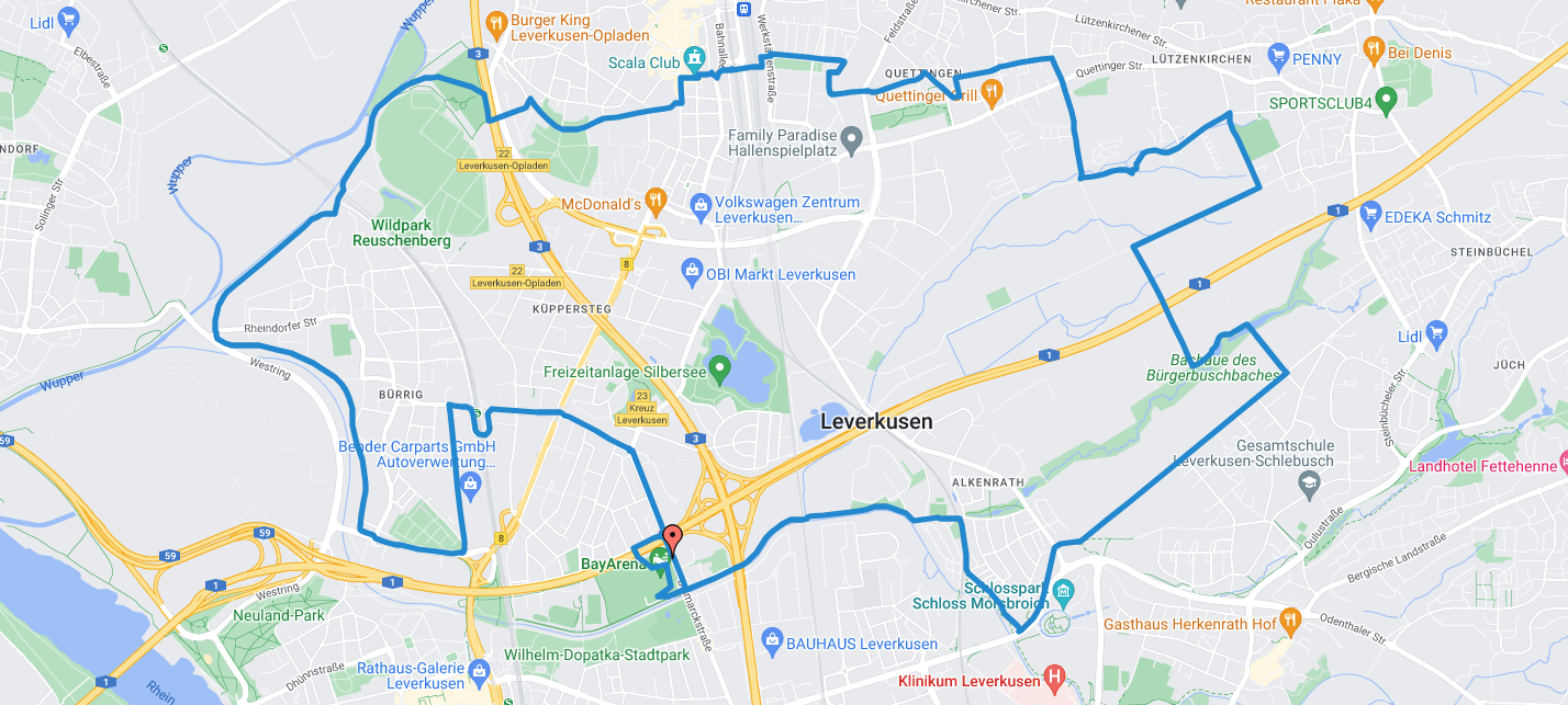 Sperrungen rund um den EVL-Halbmarathon in Leverkusen