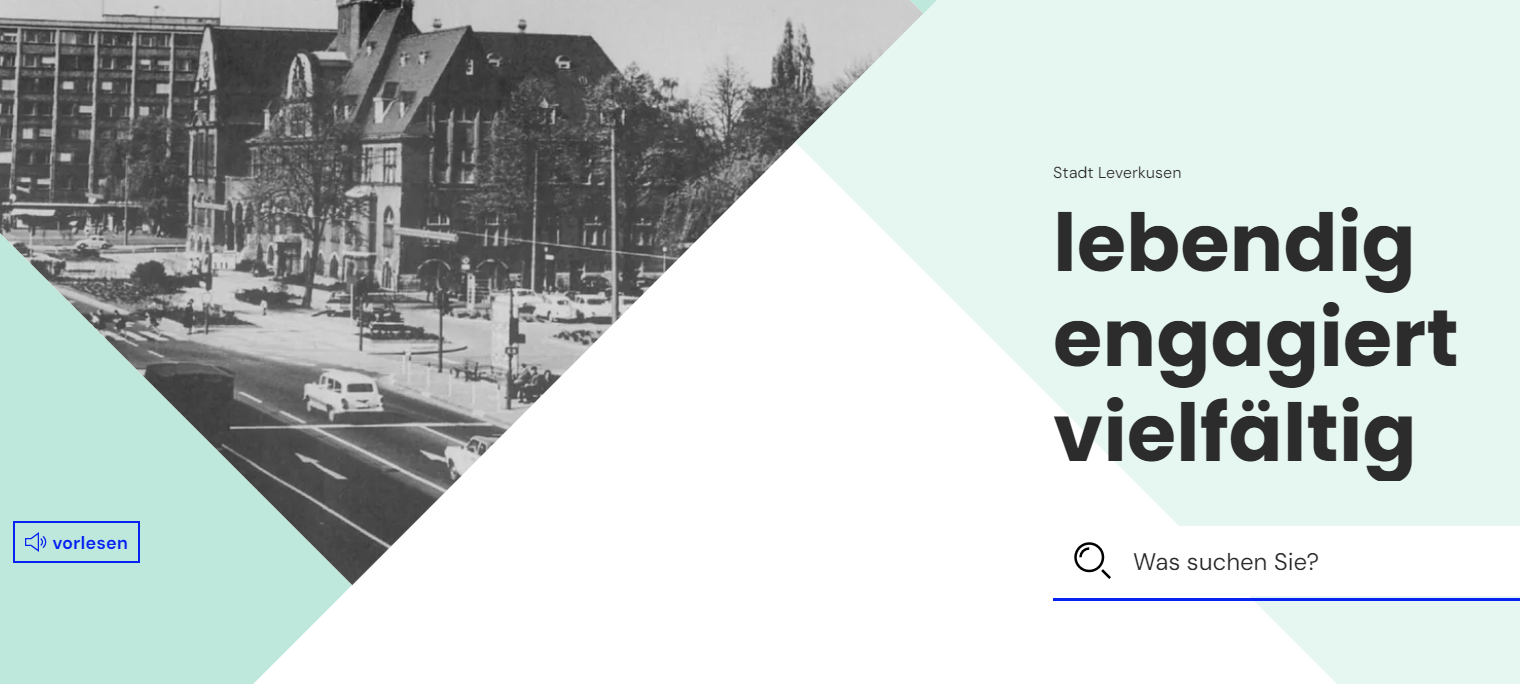 Neue online-Visitenkarte der Stadt Leverkusen