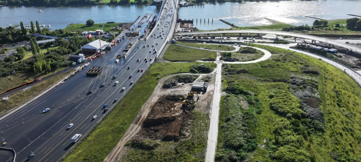 Verkehr Leverkusen: Ein Monat Vollsperrung der A59 wegen Neubau der Rheinbrücke