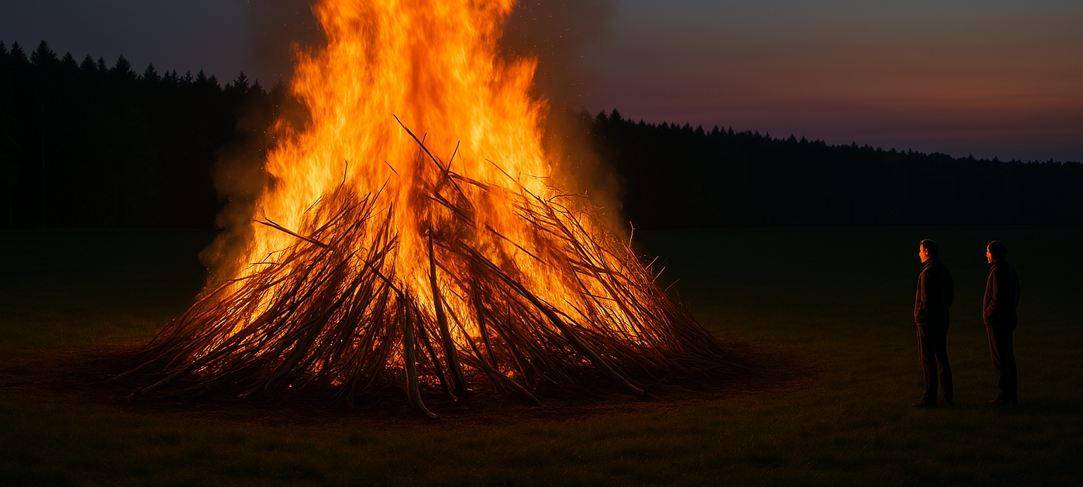Entspannung durch Regen: Osterfeuer dürfen in Leverkusen stattfinden
