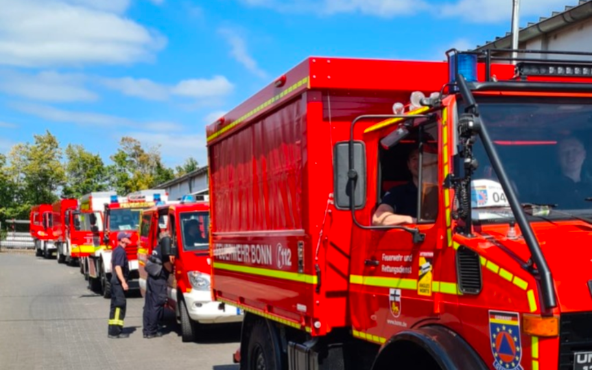 Leverkusener Feuerwehr in den Niederlanden im Einsatz