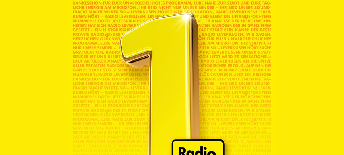 Radio Leverkusen bleibt das meistgehörte Radio in der Stadt!