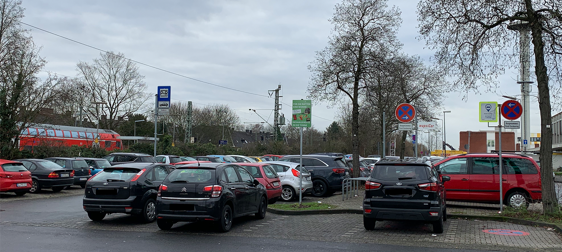 Bahnhof, Wiesdorf, Parkplatz, park n ride